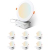 image:imageSylvania 6 Slim Microdisk Downlight 12W 5 CCT Select 2700K  5000K 1000 LMS 90 CRI Dimmable WetRated White  12 Pack 673785CCT in One 2700K3000K3500K4000K5000K