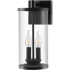 image:imageSylvania Wall Mount Lantern 2Bulb Light Fixture IndoorOutdoor Black Steel and Clear Glass Sconce for PatiosEntrywaysWalkwaysGarages Wet Rated Bulbs Sold Separately  1 Pack 67262