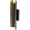 image:imageSylvania Wall Mount Lantern LED Light Fixture IndoorOutdoor Use WetRated with Integrated Dimmable LED Black and Gold Finish 3000K Warm White  1 Pack 67263