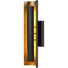 image:imageSylvania Wall Mount Lantern LED Light Fixture IndoorOutdoor Use WetRated with Integrated Dimmable LED Black and Gold Finish 3000K Warm White  1 Pack 67263