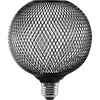 image:imageSYLVANIA White Circular Glass Lamp Shade for Living RoomsHallwaysBedrooms Pairs with SYLVANIA LED Flat Bulb Product 426941 Pack 42703Black bulbRound Black Mesh Shape