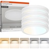 image:imageSylvania 12 Flush Mount LED Fixture 24W 5 Color Select 2700K  5000K 90 CRI 1600 LMS Hardwired White  4 Pack 67376White  4 Pack