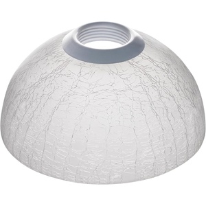 image:imageSYLVANIA White Circular Glass Lamp Shade for Living RoomsHallwaysBedrooms Pairs with SYLVANIA LED Flat Bulb Product 426941 Pack 42703Textured Circle Shape
