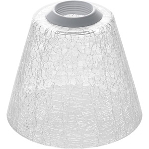 image:imageSYLVANIA White Circular Glass Lamp Shade for Living RoomsHallwaysBedrooms Pairs with SYLVANIA LED Flat Bulb Product 426941 Pack 42703White Trapezoid Shape