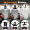 image:imageSylvania 3 Leaf LED Garage Lights for Basement Barn Shed Warehouse Attic 80W AdjustableFold 7000 LMS E26 Base 5000K Daylight Black  2 Pack 426913 Leaf  80W