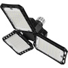 image:imageSylvania 3 Leaf LED Garage Lights for Basement Barn Shed Warehouse Attic 80W AdjustableFold 7000 LMS E26 Base 5000K Daylight Black  2 Pack 426913 Leaf  80W