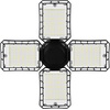 image:imageSylvania 3 Leaf LED Garage Lights for Basement Barn Shed Warehouse Attic 80W AdjustableFold 7000 LMS E26 Base 5000K Daylight Black  2 Pack 426914 Leaf  100W