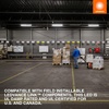 image:imageSylvania 4ft Linkable LED Shop Light Double Barrel 3 CCT 300040005000K Select 40W 4500 LMS Utility LED Strip Light Fixture for Garages White  1 Pack 667383CT in One 3500K4000K5000K