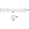 image:imageSylvania 4ft Linkable LED Shop Light Double Barrel 3 CCT 300040005000K Select 40W 4500 LMS Utility LED Strip Light Fixture for Garages White  1 Pack 667383CT in One 3500K4000K5000K