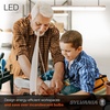 image:imageSylvania 4ft Linkable LED Shop Light Double Barrel 3 CCT 300040005000K Select 40W 4500 LMS Utility LED Strip Light Fixture for Garages White  1 Pack 667383CT in One 3000K4000K5000K