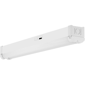 image:imageSylvania 4ft Linkable LED Shop Light Double Barrel 3 CCT 300040005000K Select 40W 4500 LMS Utility LED Strip Light Fixture for Garages White  1 Pack 667383CT in One 3000K4000K5000K