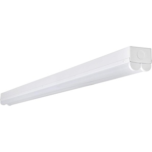 image:imageSylvania 4ft Linkable LED Shop Light Double Barrel 3 CCT 300040005000K Select 40W 4500 LMS Utility LED Strip Light Fixture for Garages White  1 Pack 667383CT in One 2700K4000K5000K