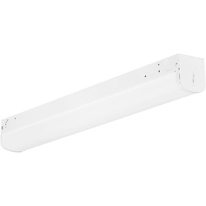 image:imageSylvania 4ft Linkable LED Shop Light Double Barrel 3 CCT 300040005000K Select 40W 4500 LMS Utility LED Strip Light Fixture for Garages White  1 Pack 667383CT in One 3500K4000K5000K
