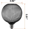 image:imageSylvania LED Glass Lamp with Textured Circle Shape 35W E26 Medium Base 300 Lumens 3000K Warm White for Living RoomsHallwaysBedrooms  1 Pack 42697Black bulbRound Black Mesh Shape