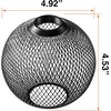 image:imageSylvania LED Glass Lamp with Textured Circle Shape 35W E26 Medium Base 300 Lumens 3000K Warm White for Living RoomsHallwaysBedrooms  1 Pack 42697Round Black Mesh Shape