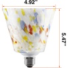 image:imageSylvania LED Glass Lamp with Textured Circle Shape 35W E26 Medium Base 300 Lumens 3000K Warm White for Living RoomsHallwaysBedrooms  1 Pack 42697White bulbColorful Trapezoid Shape