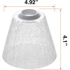 image:imageSylvania LED Glass Lamp with Textured Circle Shape 35W E26 Medium Base 300 Lumens 3000K Warm White for Living RoomsHallwaysBedrooms  1 Pack 42697White Trapezoid Shape