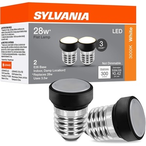 image:imageSylvania LED Glass Lamp with Textured Circle Shape 35W E26 Medium Base 300 Lumens 3000K Warm White for Living RoomsHallwaysBedrooms  1 Pack 42697Black bulb