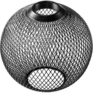 image:imageSylvania LED Glass Lamp with Textured Circle Shape 35W E26 Medium Base 300 Lumens 3000K Warm White for Living RoomsHallwaysBedrooms  1 Pack 42697Round Black Mesh Shape