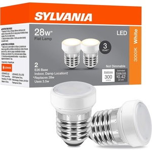 image:imageSylvania LED Glass Lamp with Textured Circle Shape 35W E26 Medium Base 300 Lumens 3000K Warm White for Living RoomsHallwaysBedrooms  1 Pack 42697White bulb