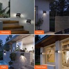 image:imageSYLVANIA Solar Outdoor Lights with Motion Sensor and Replaceable Lithium Battery 3 Lighting Modes Including Night Light 80 CRI Wall Sconces for Fence Porch Post House Number  2 Pack 679072400mAh