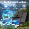 image:imageSYLVANIA Solar Outdoor Lights with Motion Sensor and Replaceable Lithium Battery 3 Lighting Modes Including Night Light 80 CRI Wall Sconces for Fence Porch Post House Number  2 Pack 679072400mAh