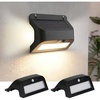 image:imageSYLVANIA Solar Outdoor Lights with Motion Sensor and Replaceable Lithium Battery 3 Lighting Modes Including Night Light 80 CRI Wall Sconces for Fence Porch Post House Number  2 Pack 679072400mAh