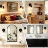 image:imageLEDVANCE Sylvania Bathroom Light Fixture with 1 Clear Glass Shade Iron with Black Finish E26 Medium Base Vanity Lights for Bathrooms Foyers Entryways  2 Pack 679701 light